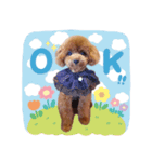 トイプードルすみれ♡（個別スタンプ：3）