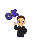 男 X（個別スタンプ：1）