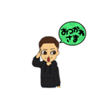 男 X（個別スタンプ：3）