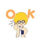 金髪アフロ（個別スタンプ：1）