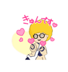 金髪アフロ（個別スタンプ：6）