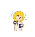 金髪アフロ（個別スタンプ：7）