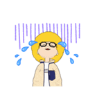 金髪アフロ（個別スタンプ：9）