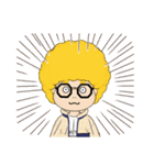 金髪アフロ（個別スタンプ：12）