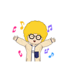 金髪アフロ（個別スタンプ：13）