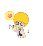 金髪アフロ（個別スタンプ：16）