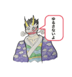鬼面 天狗面（個別スタンプ：5）