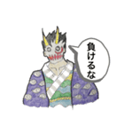 鬼面 天狗面（個別スタンプ：6）
