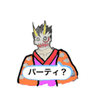 鬼面 天狗面（個別スタンプ：7）
