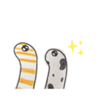 3色のチンアナゴたち♡（個別スタンプ：10）
