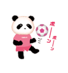 サッカーするよ☆ふわっとPINKパンダちゃん（個別スタンプ：32）