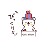 飛び出す⭐︎クイズに答える’僕とくま’（個別スタンプ：10）