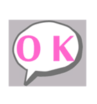 ラク文字3（個別スタンプ：3）