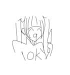 ちょっと雑な手描きスタンプ（個別スタンプ：3）