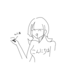 ちょっと雑な手描きスタンプ（個別スタンプ：6）
