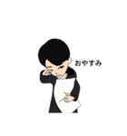 女の人＆男の人のスタンプ（個別スタンプ：9）