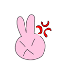 いろんな？うさぎちゃん（個別スタンプ：1）