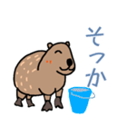 カピパラ生活スタンプ（個別スタンプ：5）