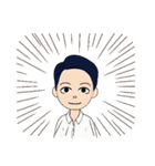 メガネをかけていない僕の友達（個別スタンプ：11）