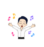 メガネをかけていない僕の友達（個別スタンプ：12）