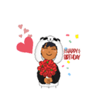 A man in a panda（個別スタンプ：19）