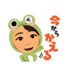 ボーダー大好き女子のシンプルスタンプ（個別スタンプ：15）