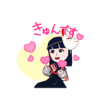 狐のめんの女の子（個別スタンプ：6）