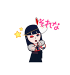 狐のめんの女の子（個別スタンプ：15）