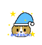 コーギーのドットスタンプ（個別スタンプ：5）