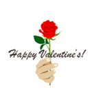 【 バレンタイン 】愛と感謝と薔薇（個別スタンプ：4）