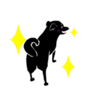 黒犬の“ダン”スタンプ（個別スタンプ：14）