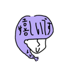 横顔 すみれ さん（個別スタンプ：12）