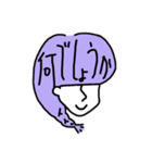 横顔 すみれ さん（個別スタンプ：25）