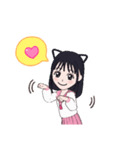 セーラー服のかわいいアバタースタンプ（個別スタンプ：2）
