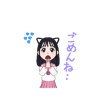 セーラー服のかわいいアバタースタンプ（個別スタンプ：4）