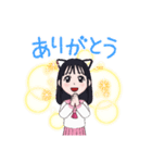 セーラー服のかわいいアバタースタンプ（個別スタンプ：15）