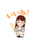 かわゆいおんなのこ（個別スタンプ：8）