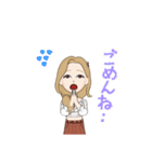 かわゆいおんなのこ 2（個別スタンプ：14）
