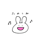 笑顔を絶やさないようさぎ(改)（個別スタンプ：6）