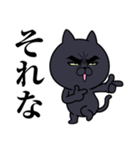 目ヂカラ★にゃんこ【黒猫】（個別スタンプ：13）