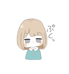 みずいろの女の子☺︎（個別スタンプ：9）