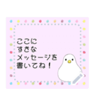 インコ メッセージスタンプ（個別スタンプ：4）