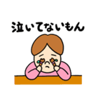 三つ編みガールとぶた（個別スタンプ：35）