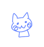 ゆるい。ねこねこにゃんこ。（個別スタンプ：1）