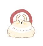 もふもふうさぎ 日常スタンプ（個別スタンプ：1）