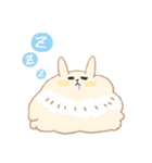 もふもふうさぎ 日常スタンプ（個別スタンプ：4）