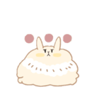 もふもふうさぎ 日常スタンプ（個別スタンプ：11）