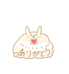 もふもふうさぎ 日常スタンプ（個別スタンプ：18）
