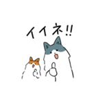 ノルウェージャンx子猫と一緒（個別スタンプ：7）