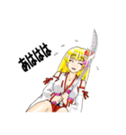頑張る巫女お姉さん  22（個別スタンプ：3）